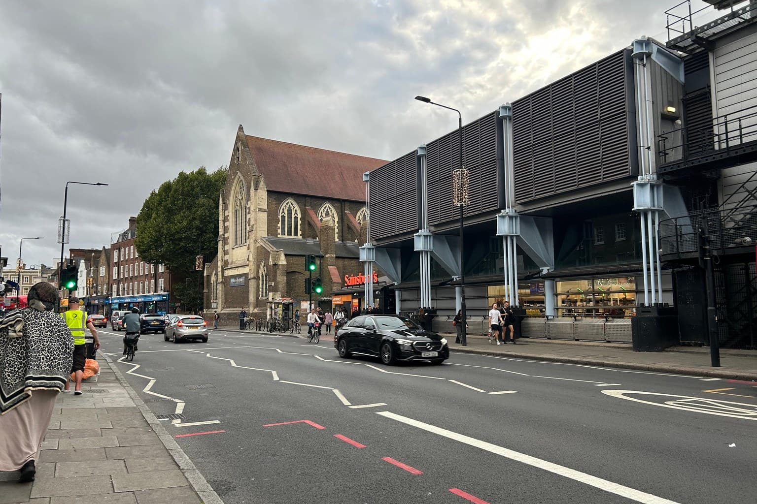 St Michael's Church on Camden Road under a grey sky, near where Camden POP Handmade was held.